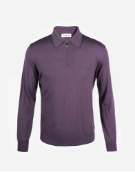 Castello d'Oro Purple Polo Long Sleeves  thumbnail